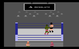 Title Match Pro Wrestling (Atari 2600) screenshot: Starting screen / game demo