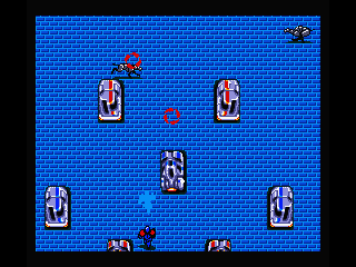 Disc Station Special 4: Autumn Edition (MSX) screenshot: Move around the obstacles (Aleste Gaiden)