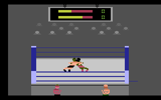 Title Match Pro Wrestling (Atari 2600) screenshot: Pinned!