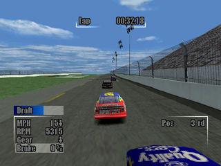 NASCAR Heat (PlayStation) screenshot: Third position