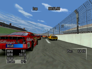 NASCAR Heat (PlayStation) screenshot: Front camera