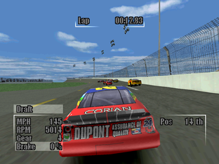 NASCAR Heat (PlayStation) screenshot: Back of the car