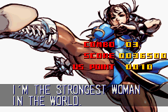 Screenshot of Super Street Fighter II: Turbo Revival (Game Boy Advance,  2001) - MobyGames