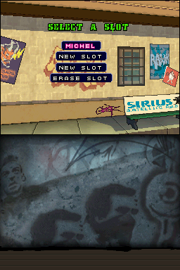 Tony Hawk's American Sk8land (Nintendo DS) screenshot: Choose your game slot.