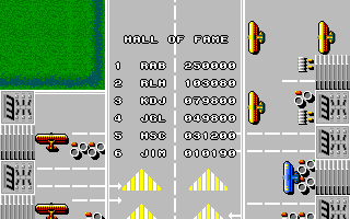 Sky Shark (Amiga) screenshot: High scores