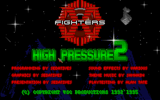 High Pressure II: X Fighters (Amiga) screenshot: Title screen
