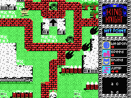 King's Knight (MSX) screenshot: Another stage