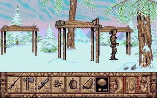 Colorado (Amiga) screenshot: It's winter time