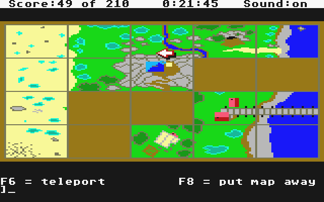 King's Quest III: To Heir is Human (Atari ST) screenshot: Using the Magic Map