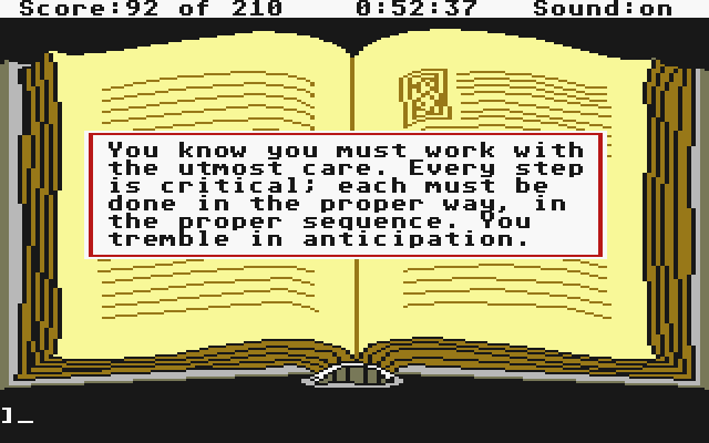 King's Quest III: To Heir is Human (Atari ST) screenshot: About to mix a magic potion