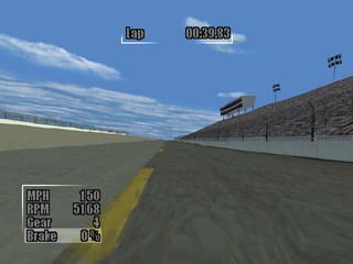 NASCAR Heat (PlayStation) screenshot: View from the front