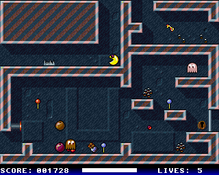 Plat Man (Amiga) screenshot: Gound spikes