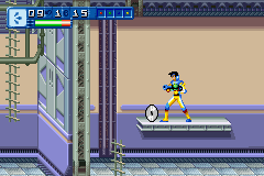 Alienators: Evolution Continues (Game Boy Advance) screenshot: In level three we have to find the discs.