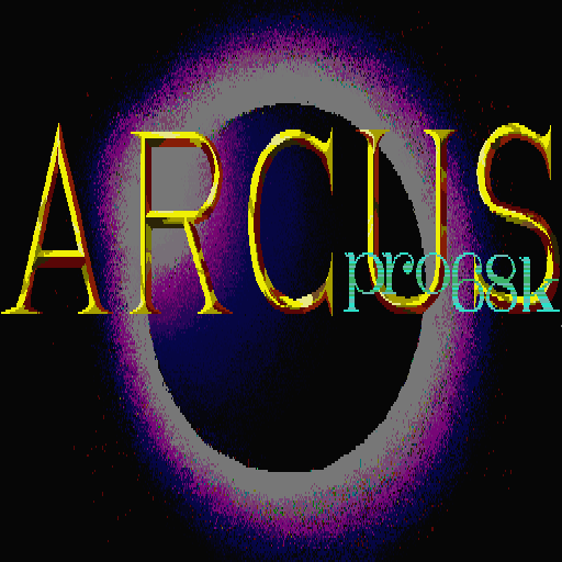 Arcus (Sharp X68000) screenshot: Title screen