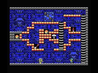 King's Valley II (MSX) screenshot: Stage 5 - MSX1 - Use the knife