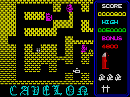 Cavelon (ZX Spectrum) screenshot: Dead