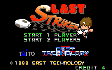 Last Striker (Arcade) screenshot: 1 or 2 players