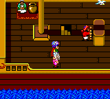 Defenders of Oasis (Game Gear) screenshot: On a ship