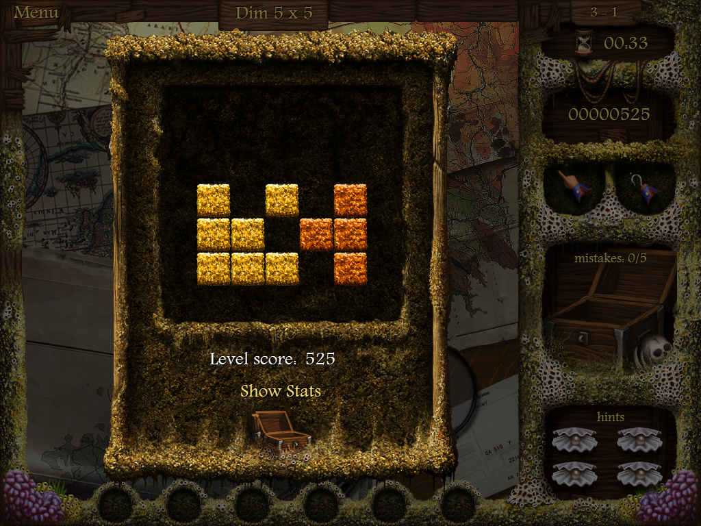 Arizona Rose and the Pirates' Riddles (iPad) screenshot: Counting up my treasure