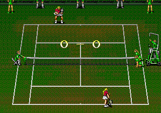 Wimbledon Championship Tennis (Genesis) screenshot: Ready to serve