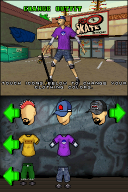 Tony Hawk's American Sk8land (Nintendo DS) screenshot: Creating your own skater.