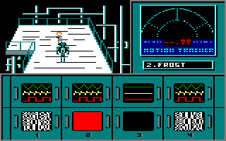 Aliens: The Computer Game (Amstrad CPC) screenshot: Dietrich is dead