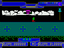 Hunchy (ZX Spectrum) screenshot: Hit it.