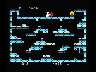 Chack'n Pop (MSX) screenshot: Level completed!