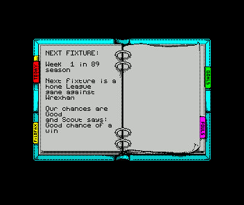 Kenny Dalglish Soccer Manager (ZX Spectrum) screenshot: Of course, if you lose a game you should win, your bosses won't be happy