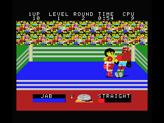 Champion Boxing (MSX) screenshot: He's almost down