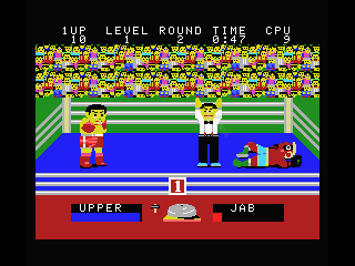 Champion Boxing (MSX) screenshot: He's down...