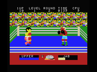Champion Boxing (MSX) screenshot: He's up again