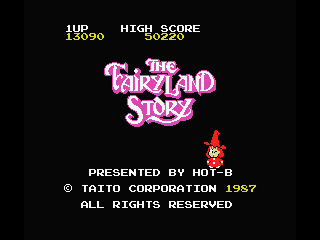The Fairyland Story (MSX) screenshot: Title screen