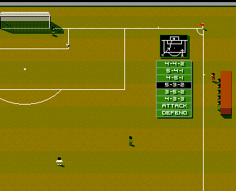 International Sensible Soccer (Amiga) screenshot: The bench