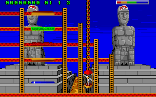 Burger Man (Amiga) screenshot: Level 1