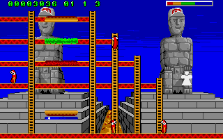 Burger Man (Amiga) screenshot: Life lost