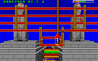 Burger Man (Amiga) screenshot: Level completed
