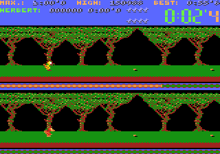 Herbert (Atari 8-bit) screenshot: Game start up