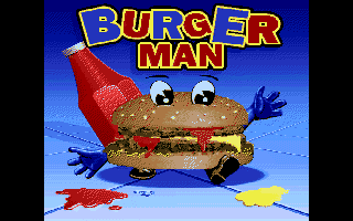 Burger Man (Amiga) screenshot: Title screen
