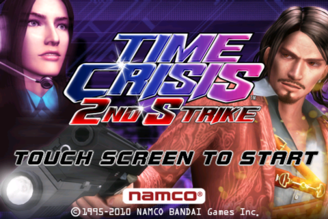 Time Crisis: 2nd Strike (iPhone) screenshot: Title screen