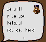 Conker's Pocket Tales (Game Boy Color) screenshot: Talk with this guy to have some idea of its next destination.
