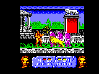 Altered Beast (Amstrad CPC) screenshot: Destroy this creature to obtain a power-up