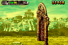 Altered Beast: Guardian of the Realms (Game Boy Advance) screenshot: After defeating a boss you can go through a portal.