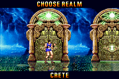 Altered Beast: Guardian of the Realms (Game Boy Advance) screenshot: The portal leads to a room where you can choose the next realm.