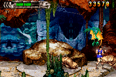 Altered Beast: Guardian of the Realms (Game Boy Advance) screenshot: Fight against flying monsters.