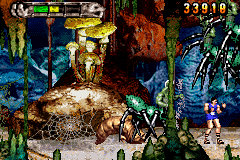 Altered Beast: Guardian of the Realms (Game Boy Advance) screenshot: Some spider centaurs are attacking.