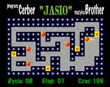 Jasio (Amiga) screenshot: Taking the spot