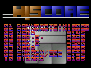 Ausbruch (Atari ST) screenshot: High-score table