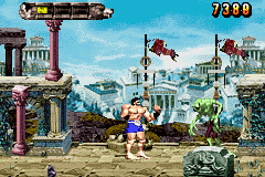 Altered Beast: Guardian of the Realms (Game Boy Advance) screenshot: After taking the second orb, we get even stronger.