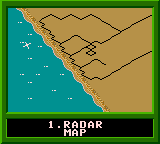 Desert Strike: Return to the Gulf (Game Gear) screenshot: Radar map